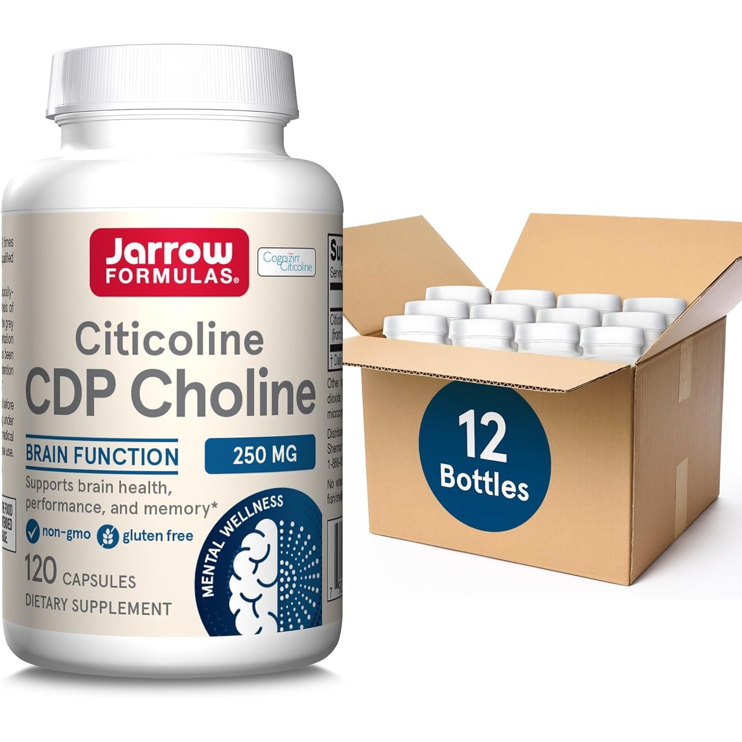 Buy now Jarrow Formulas Citicoline CDP Choline 250 MG, CDP Choline Supplement Supports Brain Health, Performance and Memory, 120 Capsules, Up to a 120 Day Supply 6 Count (Pack of 240) 120 Count at indiglob india