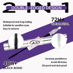 Lash Cluster Glue, Waterproof Bond and Seal Lash Glue, Black - 10ml | Strong Hold 3-7days, Latex-free & Formaldehyde-free, Waterproof, For Cluster/ Individual/ Strip Lashes, Easy to Use