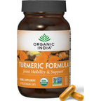 ORGANIC INDIA Turmeric Curcumin with Black Pepper - Organic Turmeric Supplement and Curcumin Supplement, Turmeric Capsules, Joint Support & Immune System Support, Whole Root, Trikatu - 180 Capsules
