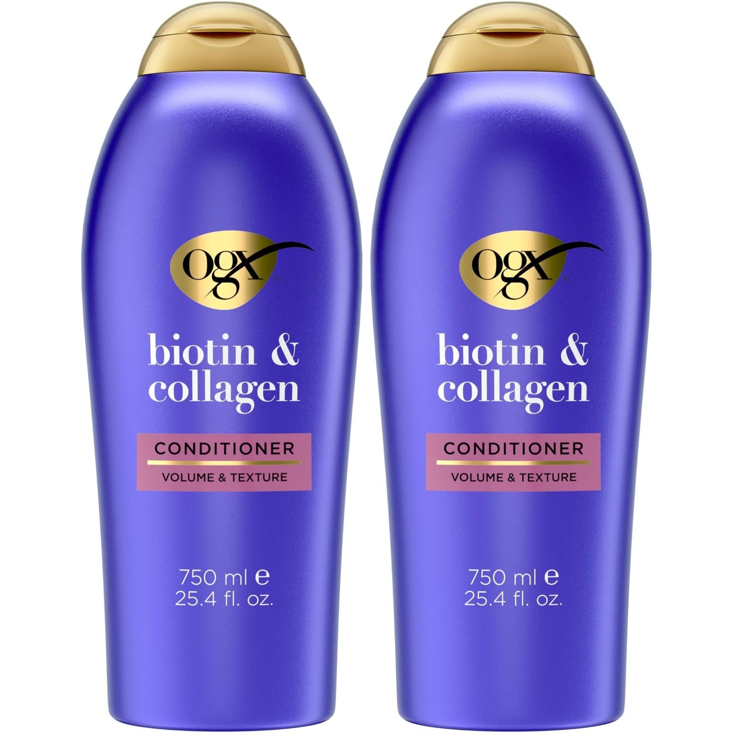 OGX Thick & Full + Biotin & Collagen Volumizing Conditioner, 13 fl oz | Nutrient-Infused, Vitamin B7 Biotin, Gives Hair Volume & Body for 72+ Hours, Sulfate-Free Surfactants