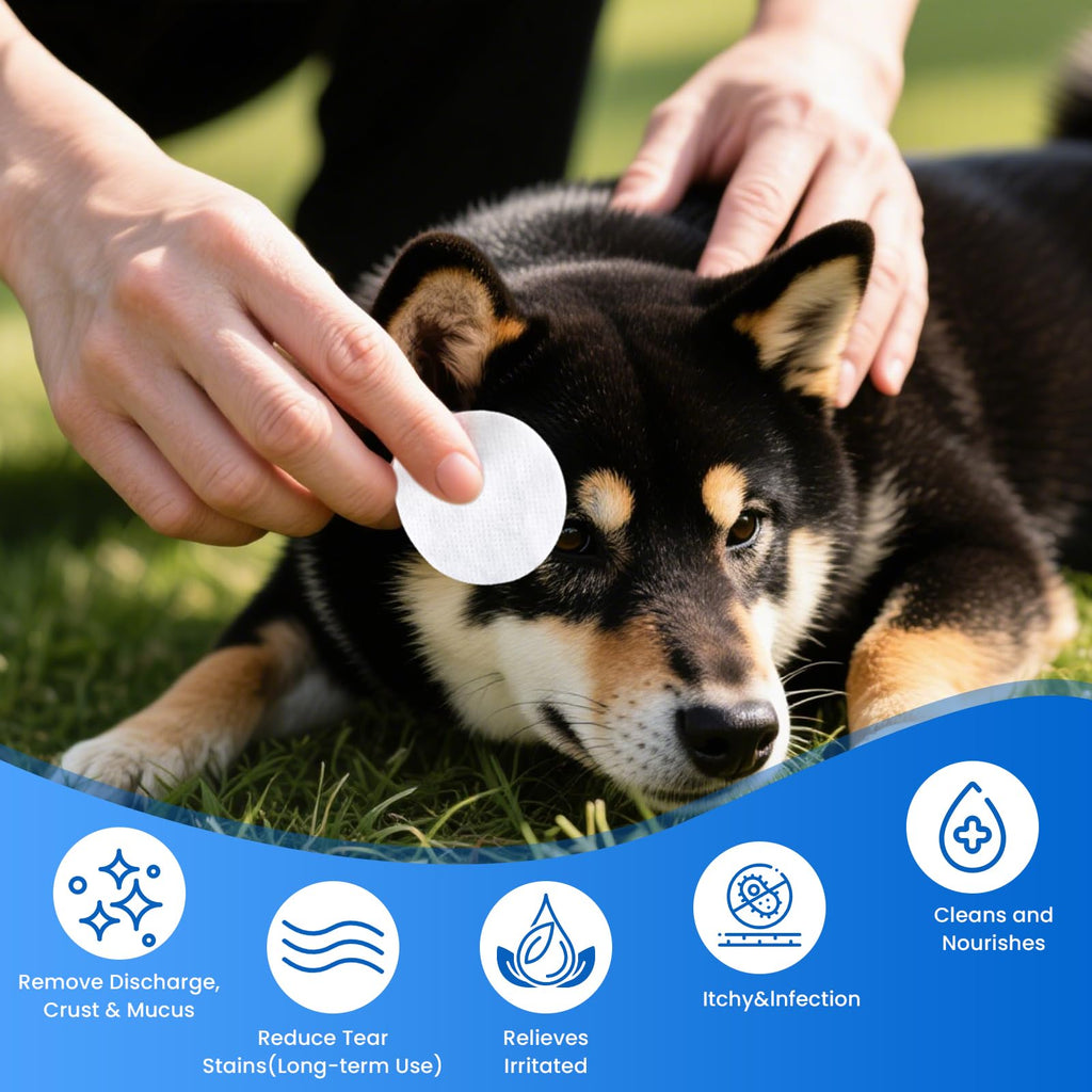 VOISEN 400Pcs Eyes Wipes for Dogs, Pet Tear Stain Remover Wipes