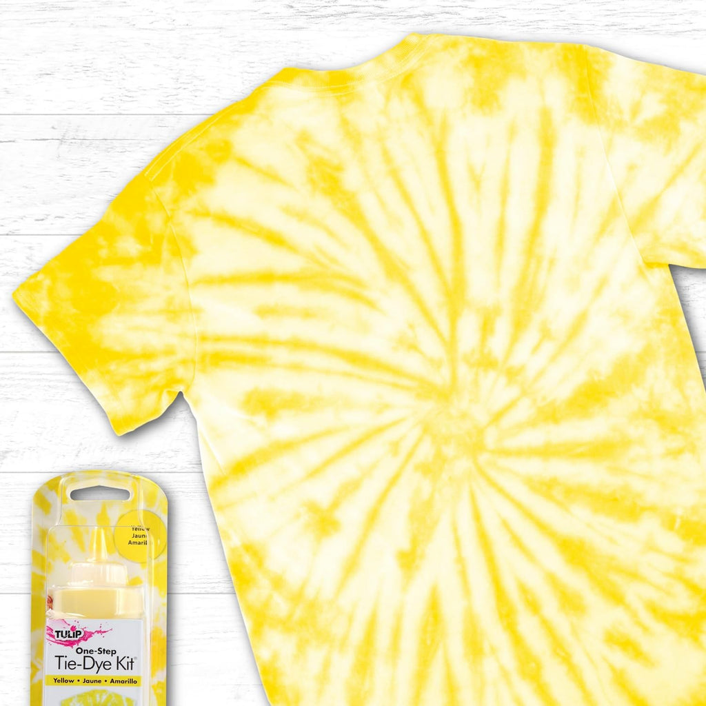 Buy now Tulip One-Step Tie-Dye Kit, Vibrant Colors for Fabric 4 fl oz, Yellow at indiglob india