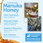 Manuka Honey Exfoliating Facial Scrub - Microdermabrasion Face Exfoliant | Gentle Moisturizing Exfoliator - Cleanse & Smooth Skin, Minimize Pores - With Organic Aloe Vera & Natural Cehami Extract 2oz