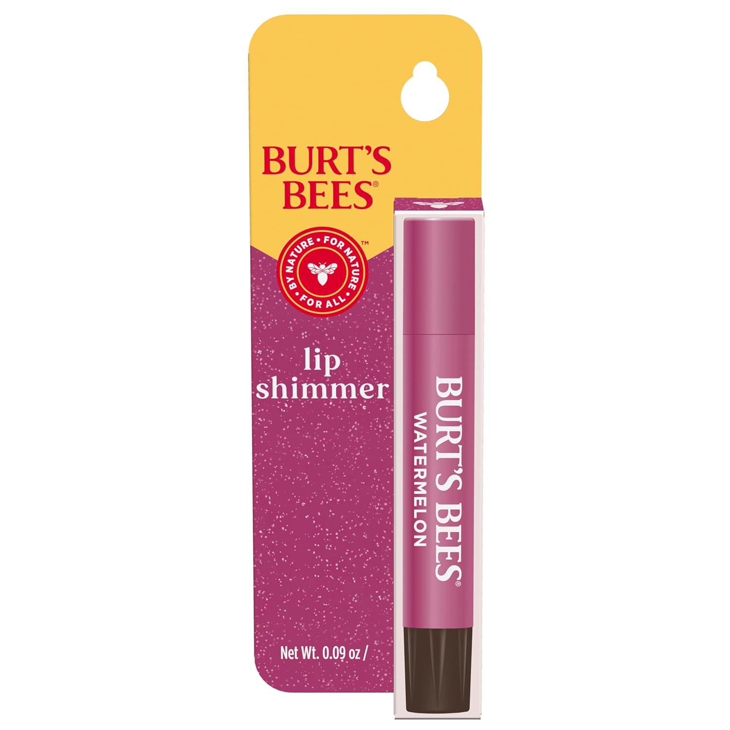 Buy now Burt's Bees Shimmer Lip Tint Set, Tinted Lip Balm Stick, Moisturizing for All Day Hydration with Natural Origin Glowy Pigmented Finish & Buildable Color, Guava (4-Pack) 1 Count (Pack of 1) Pink at indiglob india