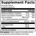 Designs for Health Homocysteine Supreme - Methylated B Vitamins with Riboflavin, B6, B12, Folate, L-Serine & TMG for Brain Support & Heart Health - Methylated Multivitamin (60 Capsules)