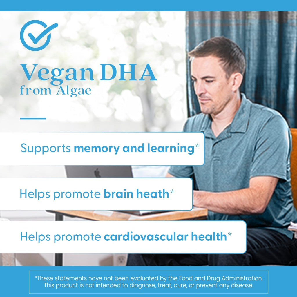 Buy now Doctors Best Vegan DHA from Algae, Supports Brain & Cardiovascular Health, Non-GMO, Gluten Free, Soy Free, Vegan 60 Veggie Softgels at indiglob india