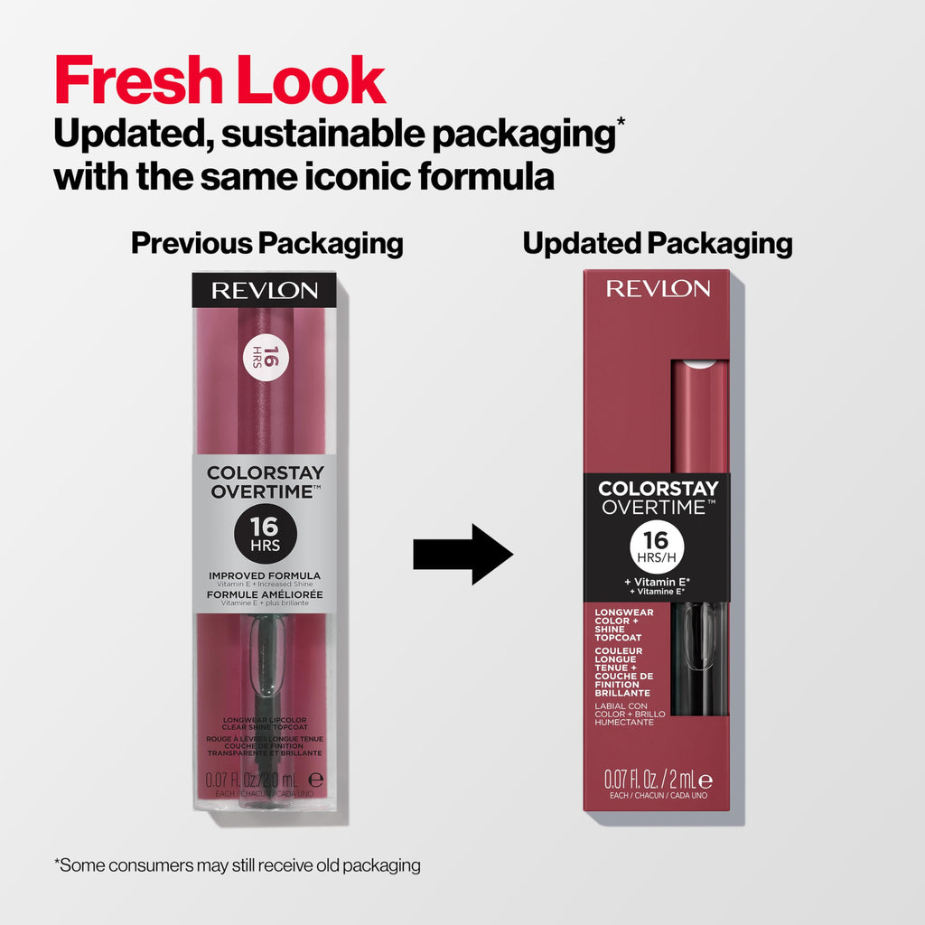 Buy now Revlon Liquid Lipstick with Clear Lip Gloss, ColorStay Overtime Lipcolor, Dual Ended with Vitamin E, 040 Forever Scarlet, 0.07 Fl Oz at indiglob india