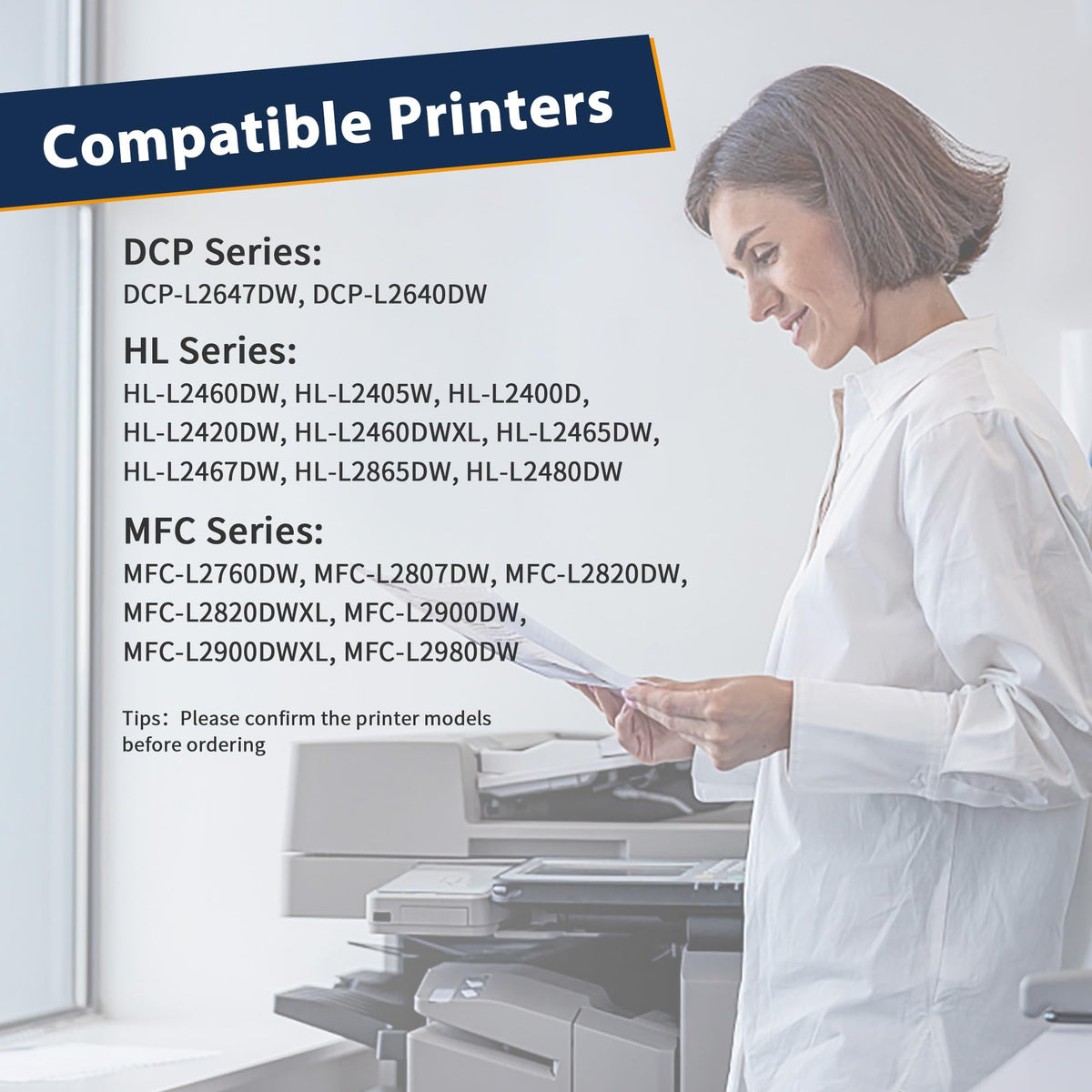 TN830XL Toner Cartridge Compatible Replacement for Brother TN830XL TN830 XL/V/R TN 830 for Brother DCP-L2640DW HL-L2460DW HL-L2480DW HL-L2400D HL-L2405W MFC-L2820DW Printers (4 Black)