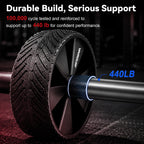 Ab Roller Wheel for Home Gym, Core Strength Workout Equipment for Men Women