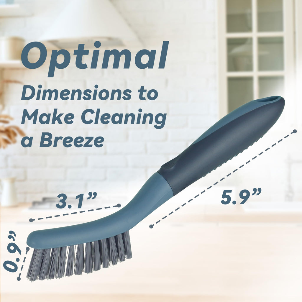 2 Pack Grout Scrub Brush with Stiff Bristles