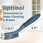 2 Pack Grout Scrub Brush with Stiff Bristles