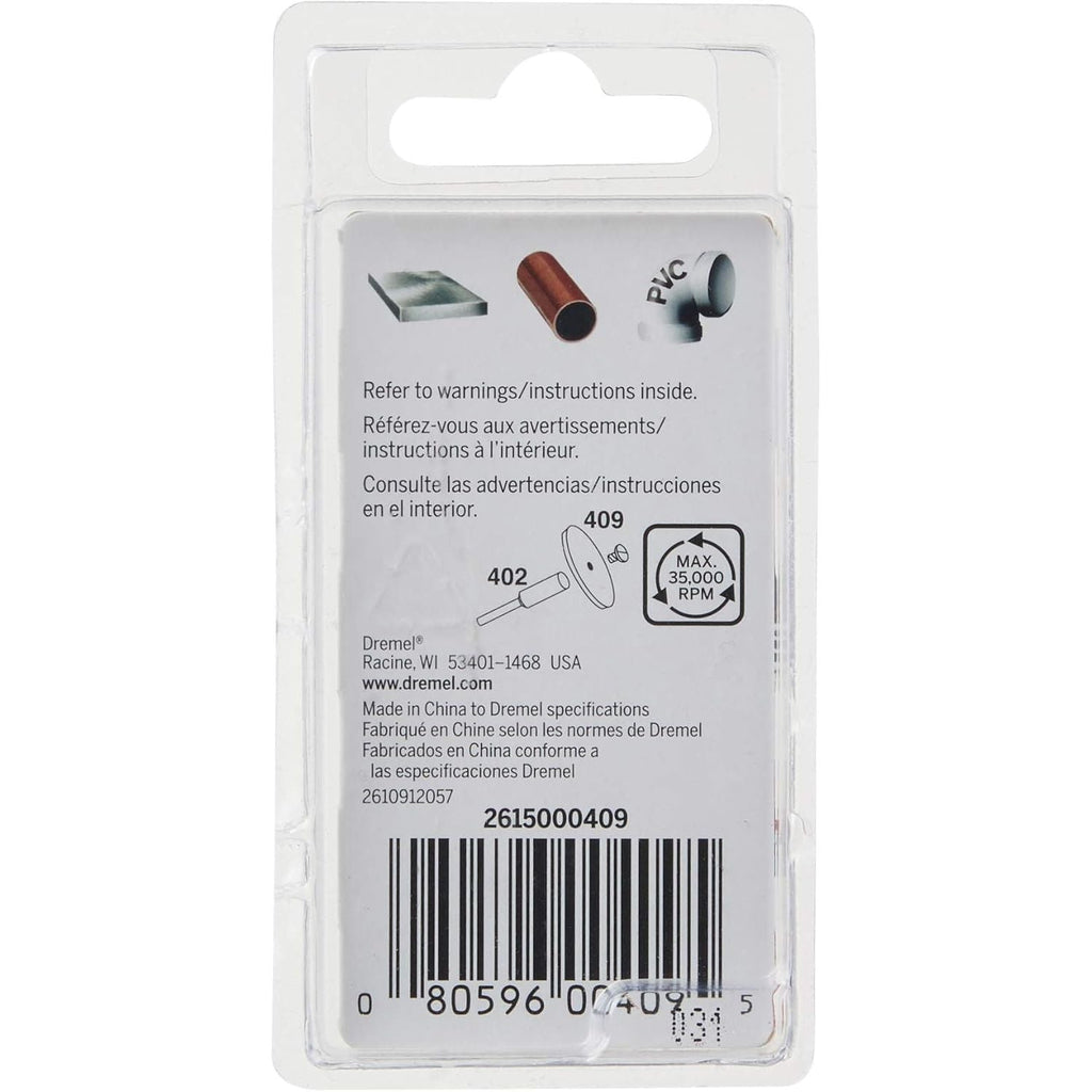 Buy now Dremel 409 Cut-Off Wheel, 15/16" (23.8 mm) Diameter, .025” (0.6mm) disc Thickness, Cutting Rotary Tool Accessory (36 Pieces) at indiglob india