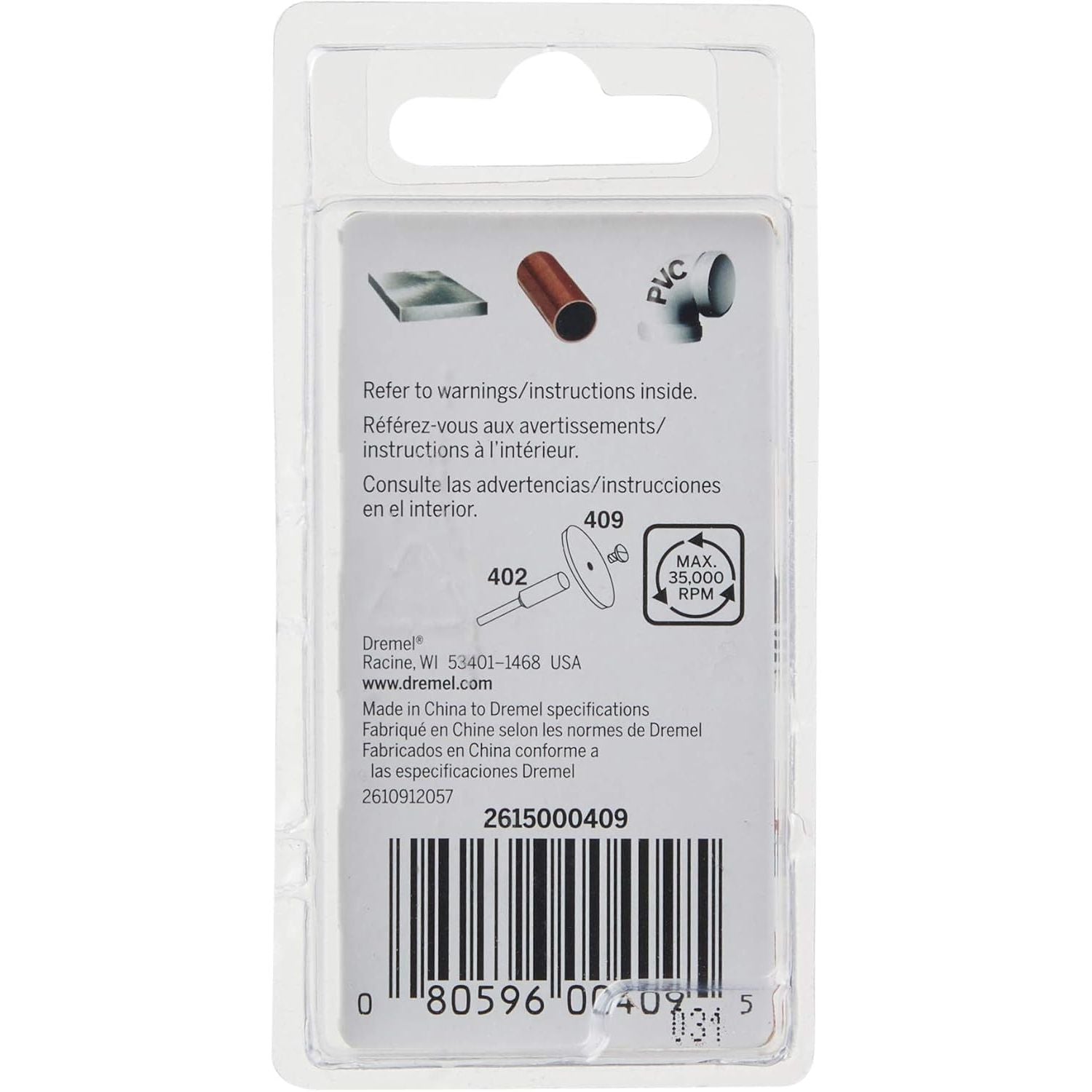 Buy now Dremel 409 Cut-Off Wheel, 15/16" (23.8 mm) Diameter, .025” (0.6mm) disc Thickness, Cutting Rotary Tool Accessory (36 Pieces) at indiglob india