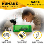 Humane Mouse Trap (2 Pack), Catch and Release Live Mouse Traps, Indoor