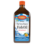 Carlson The Very Finest Fish Oil, 1600 mg, Omega-3s, 200 mL (6.7 Fl Oz) | Orange; Liquid Fish Oil Supplement; Norwegian Fish Oil; Wild-Caught; Sustainably Sourced Fish Oil Liquid