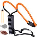 Professional Slingshot Set-A Classic Construction Shooting and Hunting Slingshot with a Sturdy Sling Shot Bow, 2 Packs of Slingshot Ammo,and a Slingshot Band for Adults
