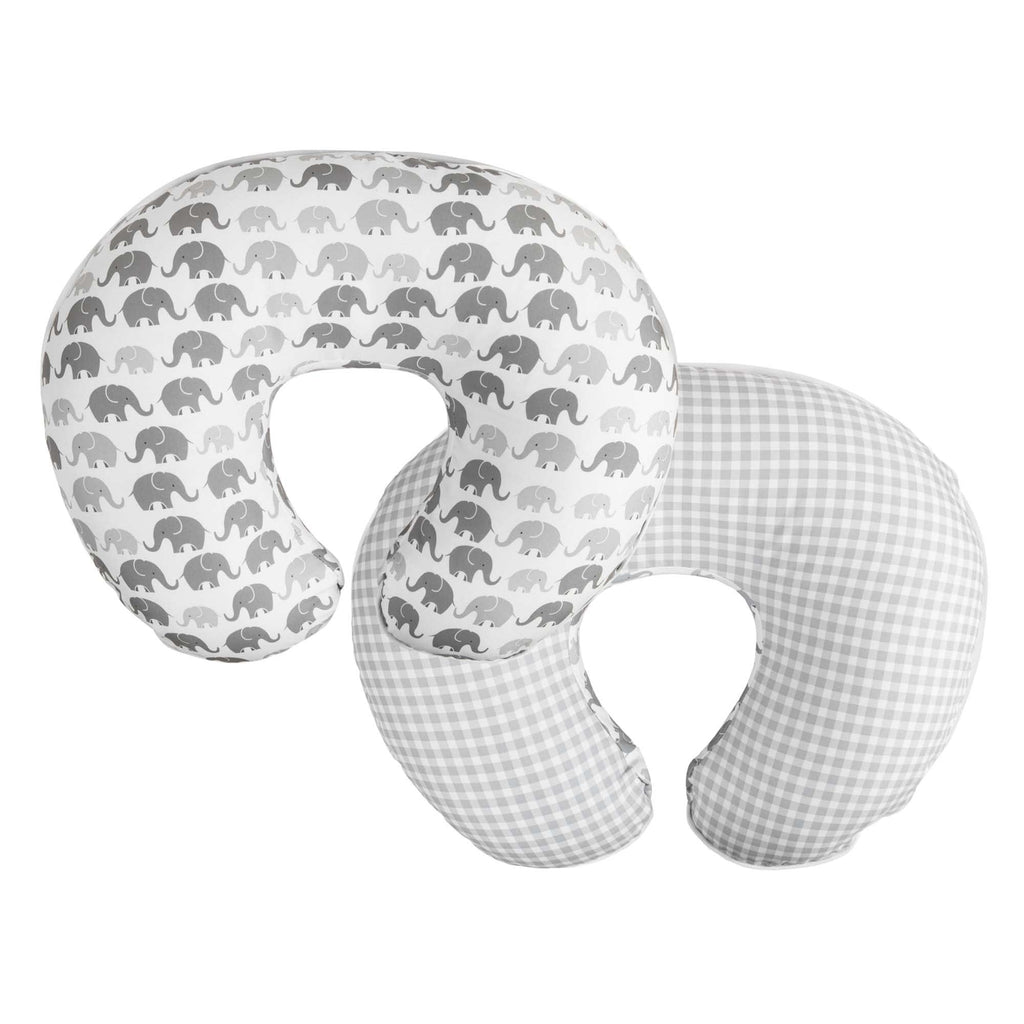 Buy now Boppy Nursing Pillow Cover, Premium Quick-Dry Fabric, Gray Elephants, Fits The Original Support Boppy Pillow for Breastfeeding and Bottle Feeding, Cover Only at indiglob india