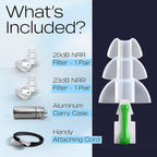 Buy now HearSafe Ear Plugs - High Fidelity Earplugs for Musician, Concert, Drummer, DJ & Clubbing - Reusable, Comfortable - Noise Protection, Cancelling (Standard Size) at indiglob india