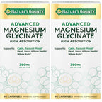 Nature's Bounty Calm Magnesium Glycinate Supplement, 90 Capsules