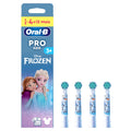 Buy now Oral-B Pro Kids Electric Toothbrush Head, with Disney Frozen Characters, Extra Soft Bristles, for Ages 3+, Pack of 4 Toothbrush Heads, White at indiglob india