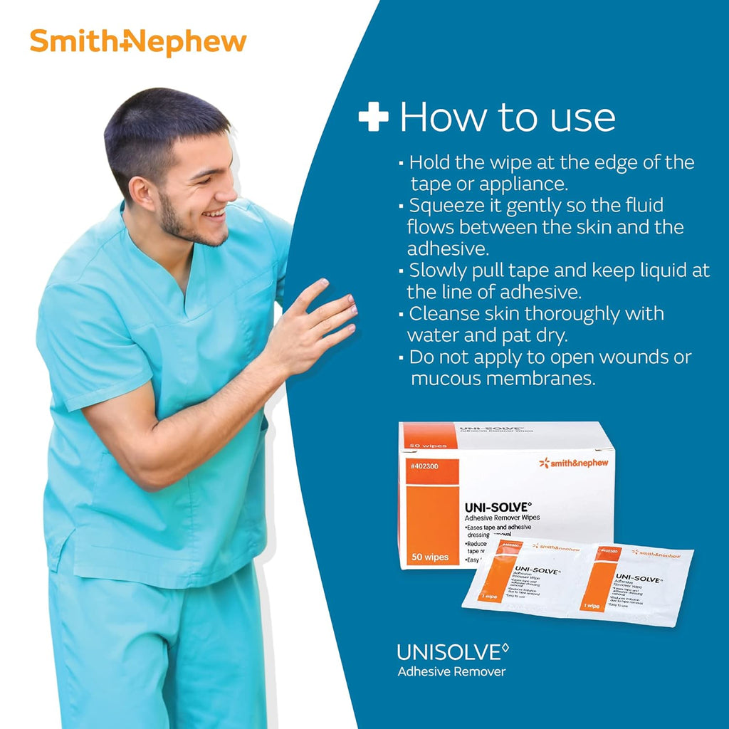 Buy now Uni Solve 402300 Adhesive Remover Wipe, Pack of 50 at indiglob india