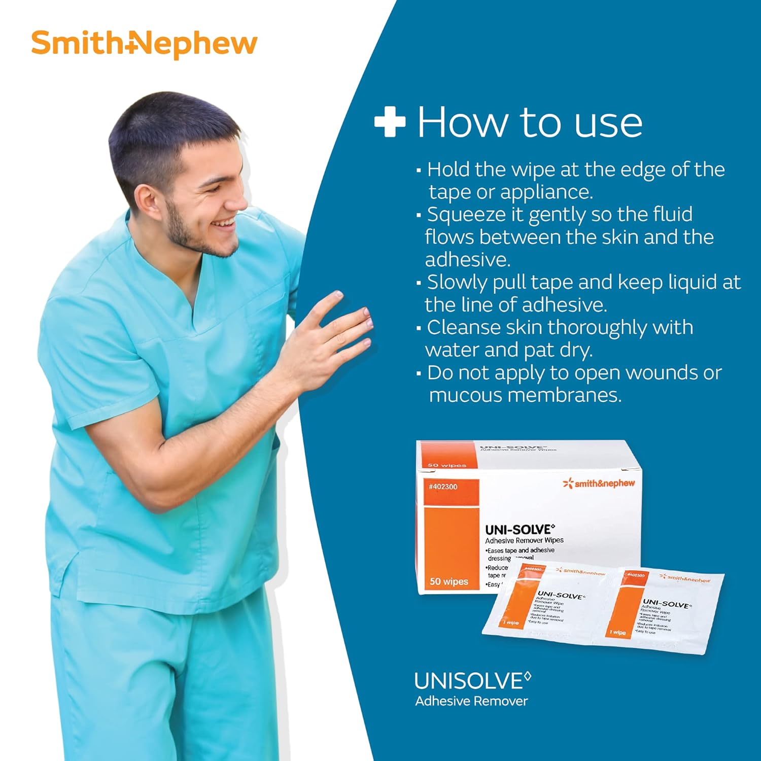 Buy now Uni Solve 402300 Adhesive Remover Wipe, Pack of 50 at indiglob india