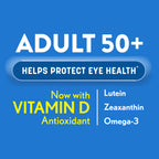 Ocuvite 50+ Eye Vitamins, Lutein & Zeaxanthin Supplement, 90 Softgels | Eye health supplement for adults 50+, omega-3, zinc, vitamins C & E, supports macular health*, men & women
