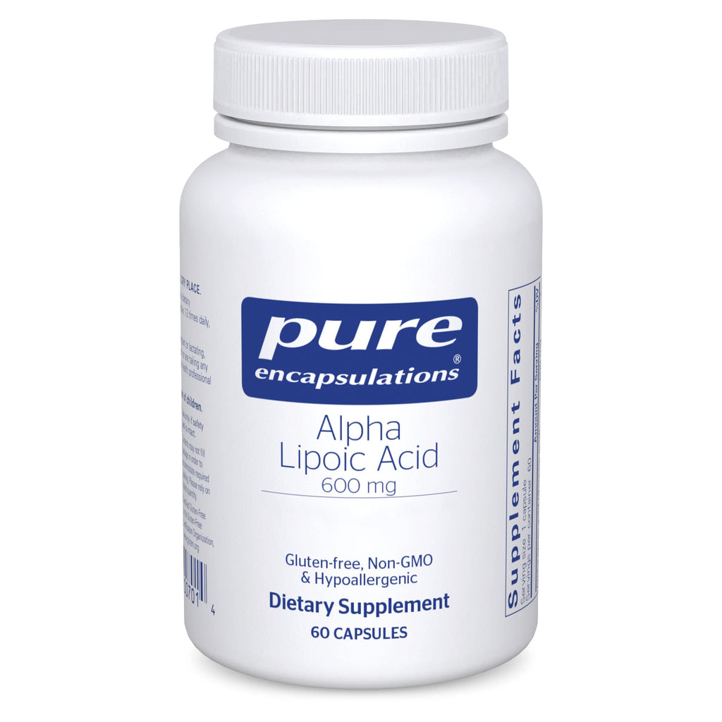 Pure Encapsulations Alpha Lipoic Acid 600 mg, 60 Capsules | ALA Supplement for Liver Support, Antioxidants, Nerve Health, Cardiovascular Health and Carbohydrate Support*
