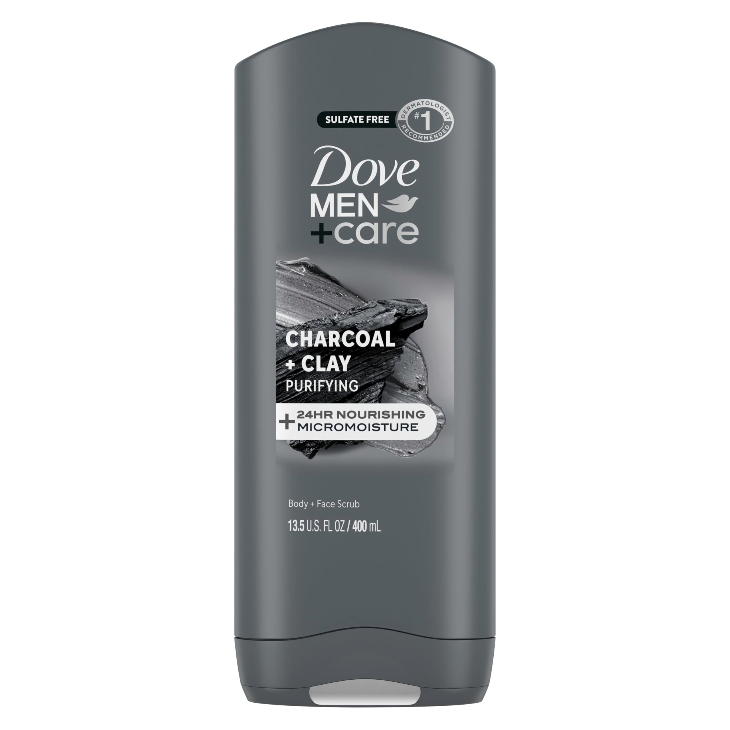 Buy now DOVE MEN + CARE Purifying Charcoal + Clay Body and Face Wash with 24-Hour Nourishing Micromoisture Technology Body Wash for Men, 13.5 oz at indiglob india