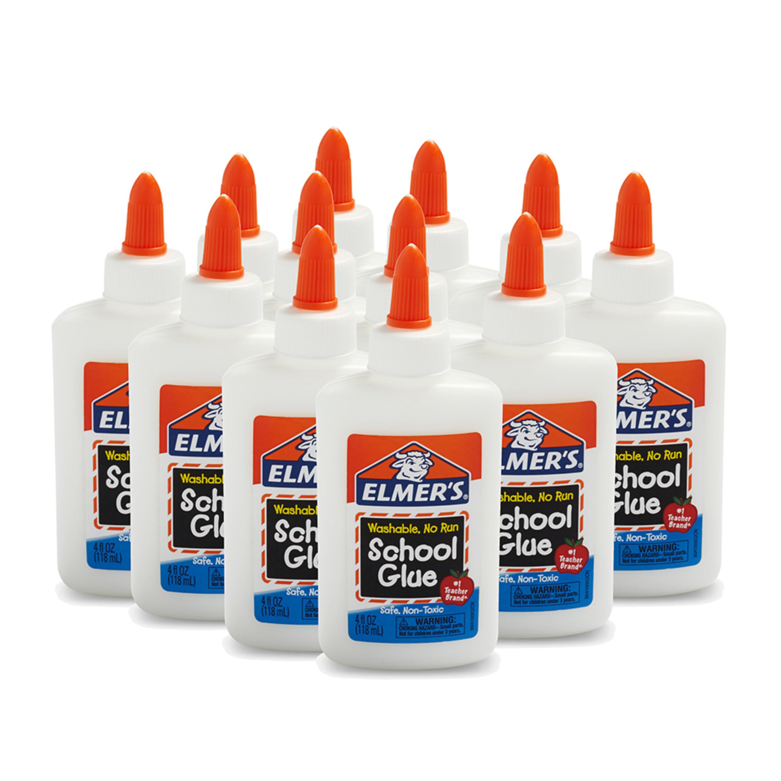Buy now Elmer's Liquid School Glue, Slime & Craft, Safe and Non-Toxic, Washable, White, 4 Ounces Each, 12 Count - Ideal for Classroom, Home, Office, Teacher Supplies- 1 Teacher Brand at indiglob india