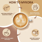 Mushroom Coffee, 2000mg Organic Instant Coffee with 6 Adaptogenic Mushrooms (Lion’s Mane & Turkey Tail), with MCT Oil & Coconut, for Focus, Energy, Digestion & Immune Support, 30 Servings