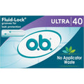 Buy now o.b. Tampons No Applicator, Fragrance-Free - 40ct | Applicator-Free Tampons Ultra, Feminine Care, ob Tampon Ultra, Period Products 40 Count (Pack of 1) at indiglob india