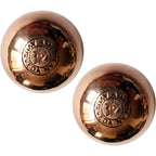 Buy now Pure Copper Ball, Bring Integrity and Clear Thinking with Natural Energy Meditation Dia Orb Sphare, Get Mental Agility Grounding Movement Therapy with Copper Orb - 2 pcs & 2 inches at indiglob india