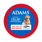 ADAMS Flea & Tick Collar for Dogs & Puppies, Flea Collar for 12 Month Prevention, Kills Fleas, Ticks & Repels Mosquitoes, Excluding California, One Size Fits All Dogs & Puppies, 2 Count