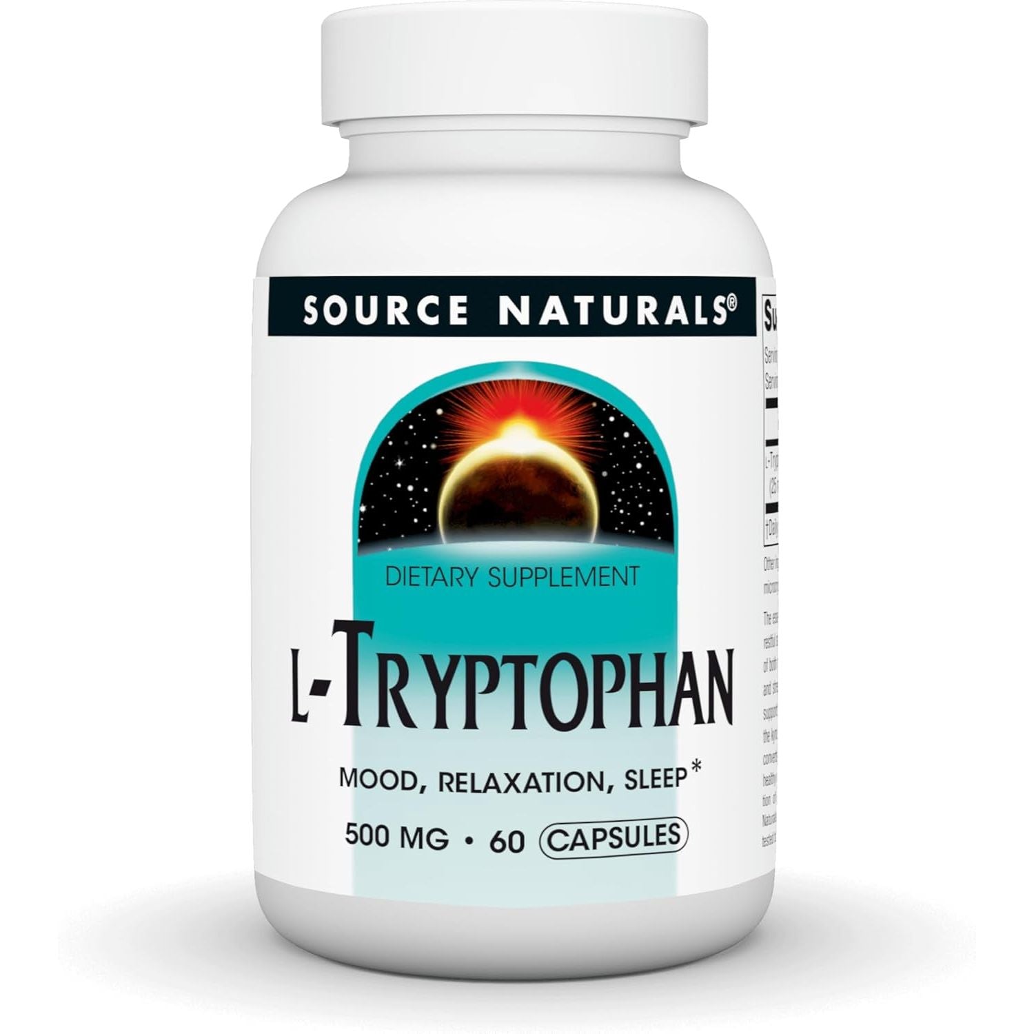 Buy now Source Naturals L-Tryptophan, for Mood, Relaxation, and Sleep*, 500mg - 120 Capsules 60 Count (Pack of 1) 1 at indiglob india