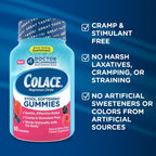 Colace Stool Softener Gummies, Constipation Relief, Berry, 60 Ct, Pack of 2 | No.1 doctor recommended stool softener brand, Gentle dependable, magnesium citrate gummies