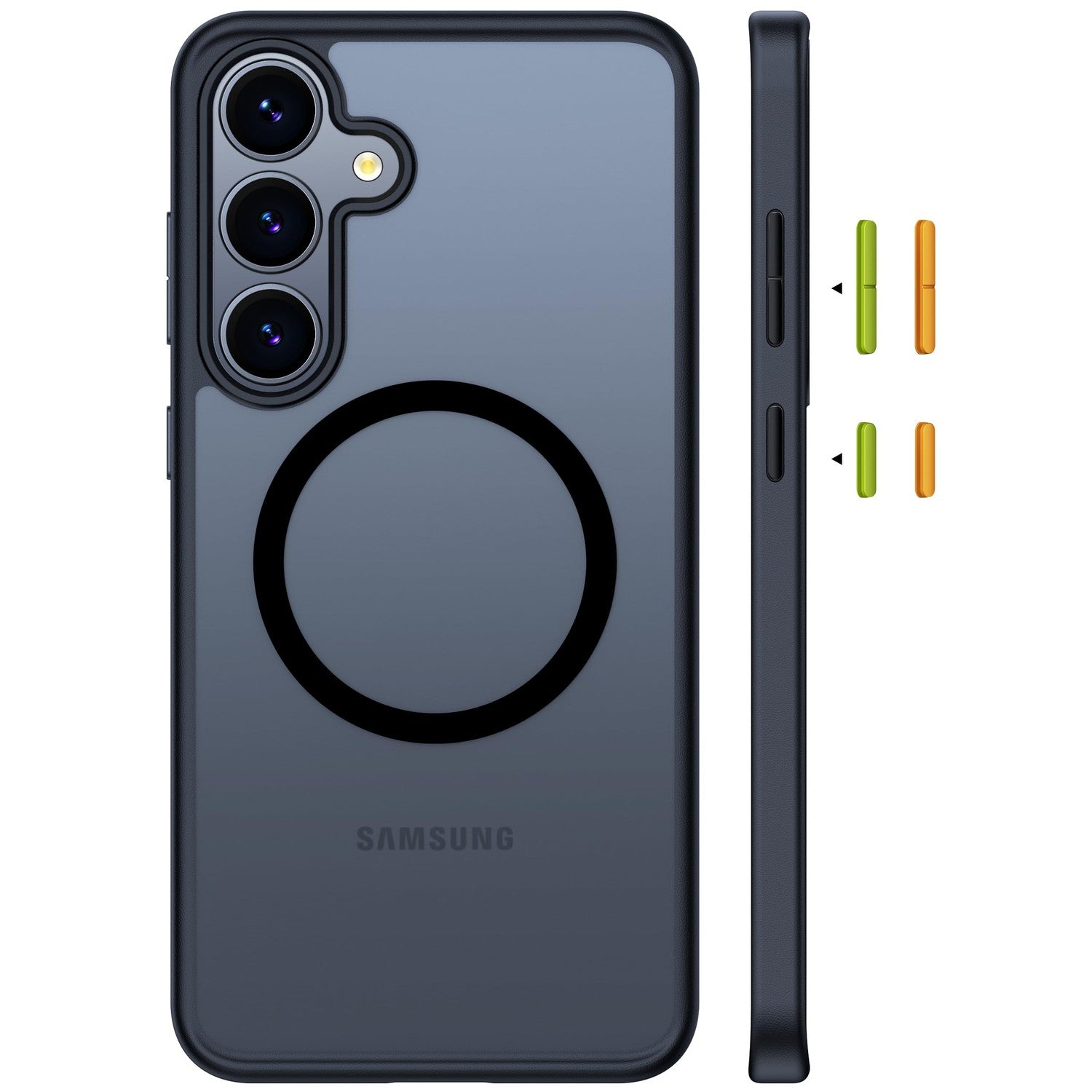 Buy now TORRAS Magnetic Shockproof for Samsung Galaxy S23 Ultra Case, Fit for MagSafe, 4X Military Grade Protection, Translucent Slim Case for Samsung S23 Ultra Case Anti-Fingerprint Anti-Scratch, Black Black S25 Plus 6.6" at indiglob india