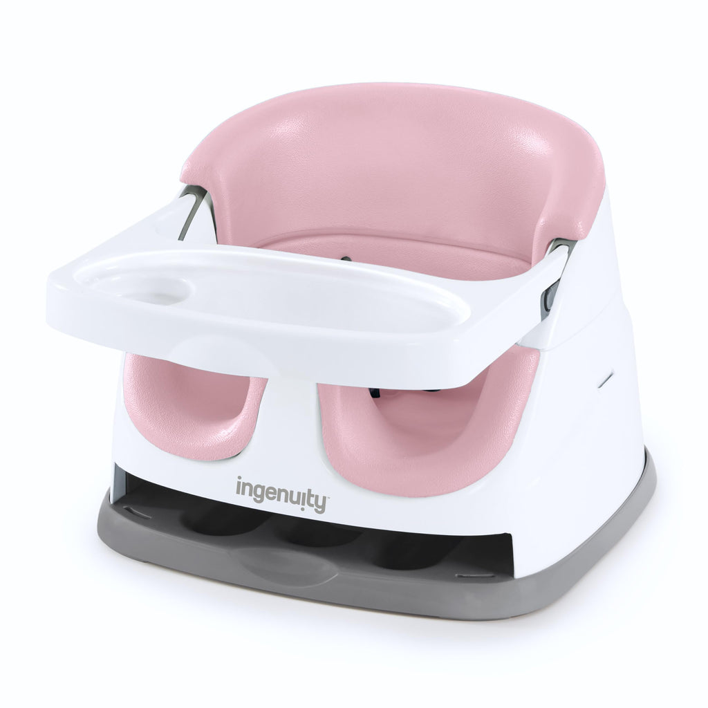 Buy now Ingenuity Baby Base 2-in-1 Booster Feeding and Floor Seat with Self-Storing Tray - Peacock Blue at indiglob india
