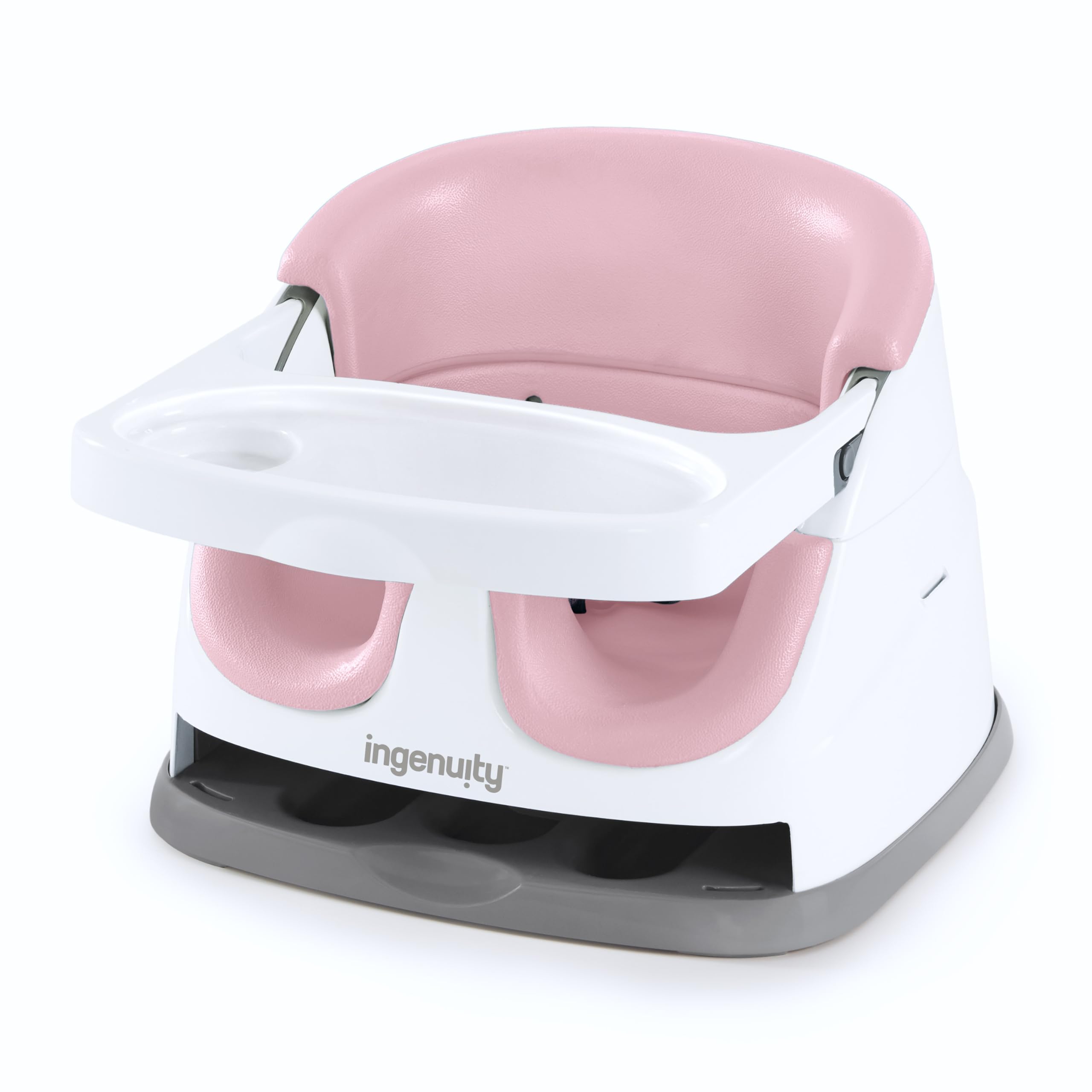 Buy now Ingenuity Baby Base 2-in-1 Booster Feeding and Floor Seat with Self-Storing Tray - Peacock Blue Peony at indiglob india