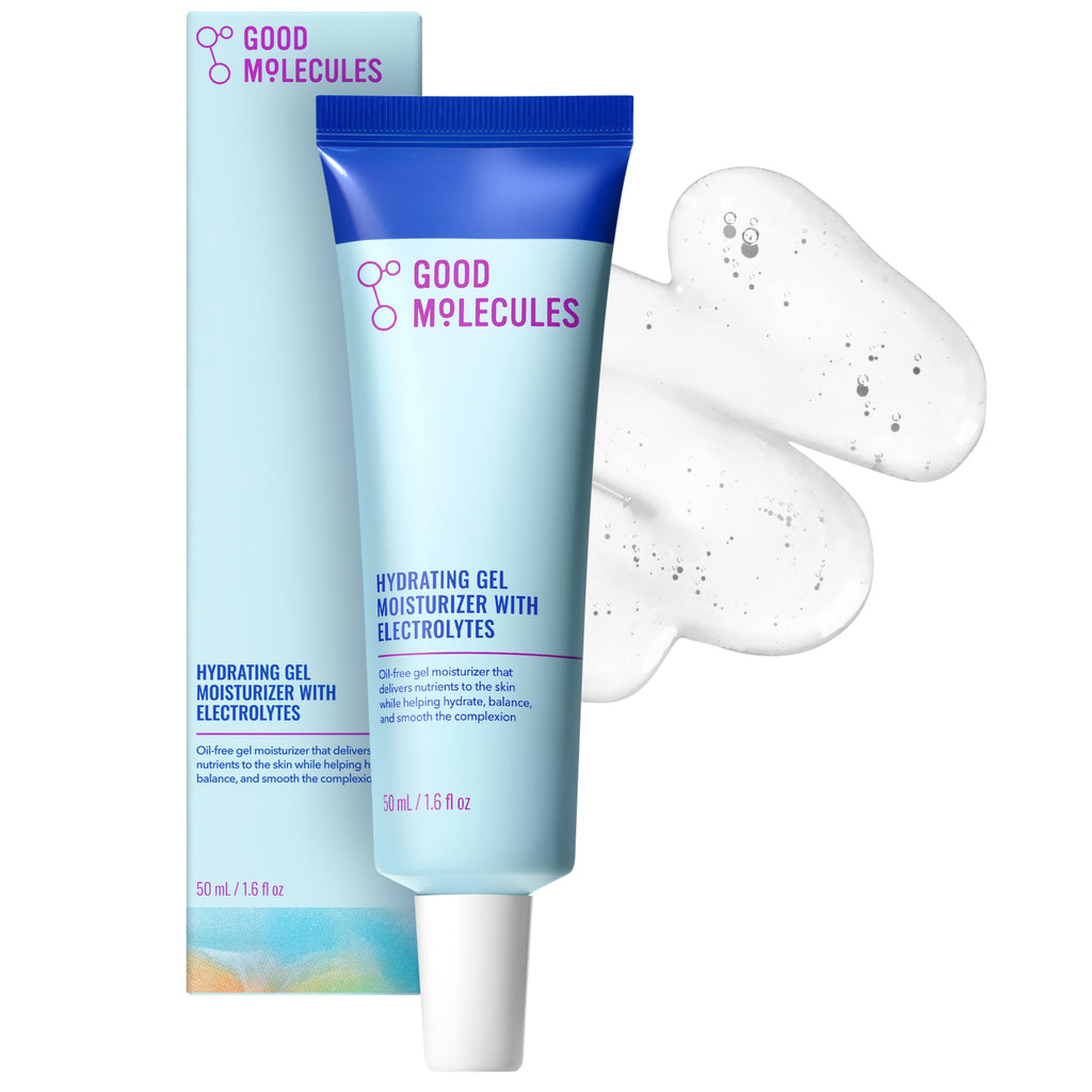 Good Molecules Hydrating Gel Moisturizer with Electrolytes, 1.7 fl oz | Oil-free gel moisturizer with electrolytes that hydrates, balances, and smooths. Non-comedogenic.