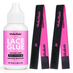 Extreme Hold Lace Glue for Wigs, Waterproof, Invisible Bonding, 1.285 Ounce 36pcs Lace Wig Tape Double Sided Waterproof Lace Front Tape(Glue-3pcs kit)