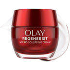Olay Face Moisturizer, Regenerist Micro-Sculpting Facial Cream for Women - Anti-Aging, Anti-Wrinkle, Firming Skin Care - Triple Collagen Cream, Peptide Moisturizer, Hyaluronic Acid, Niacinamide, 1.7oz