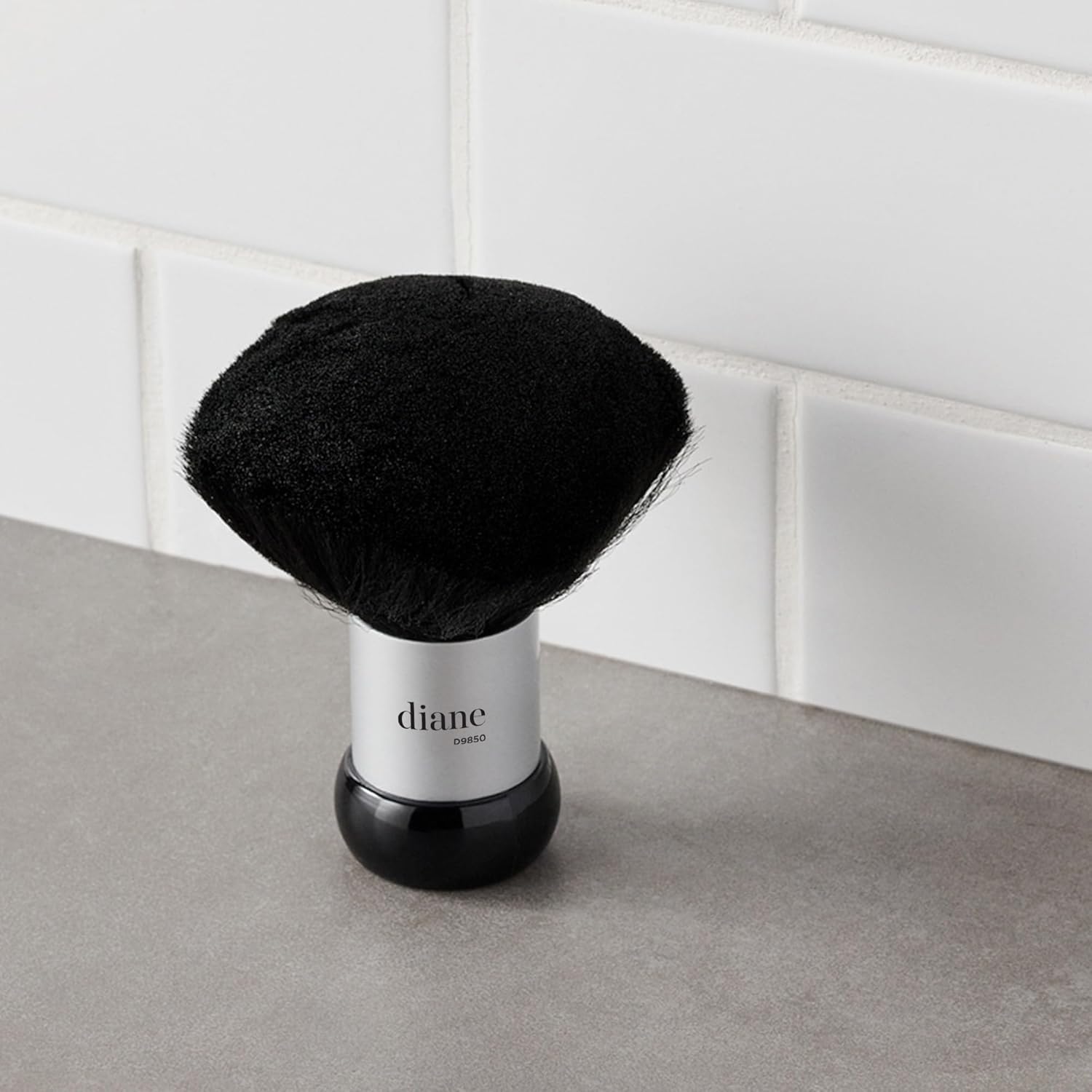 Buy now Diane Neck Duster Brush for Hair Cutting, Removes Loose Hair from Neckline and Ears, Soft Nylon Bristles, Stand Up Base, 5” at indiglob india