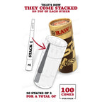 RAW Cones Classic 98 mm Special - Pack of 100 Pre Rolls Rolling Papers