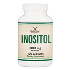 Inositol Capsules (Myo Inositol) 1000mg Health Support for Women 120 Count (No Fillers, Vegan Safe, Gluten Free) by Double Wood