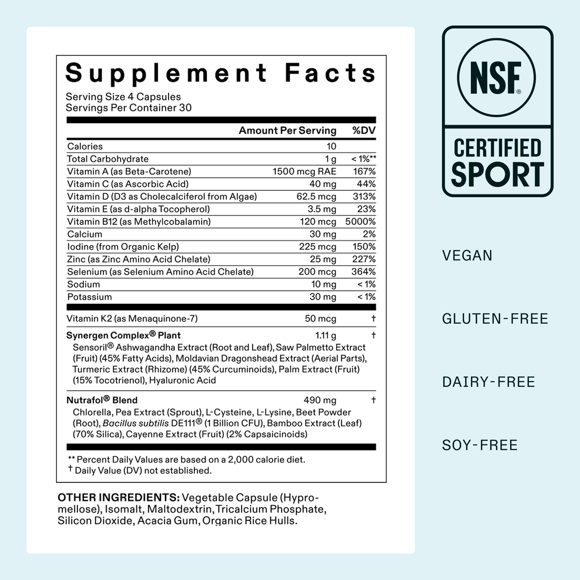 Nutrafol Women Hair Growth Supplements, Ages 18-44, 1-Month Bottle | #1 Dermatologist-Recommended Hair Growth Supplement Brand, Clinically Tested for Visibly Thicker Hair and Scalp Coverage
