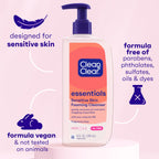 Clean & Clear Essentials Oil-Free Foaming Facial Cleanser, Daily Foaming Face Wash with Pro-Vitamin B5 for Sensitive Skin, Gently Removes Oil & Pore-Clogging Impurities, Fragrance-Free, 8 fl oz