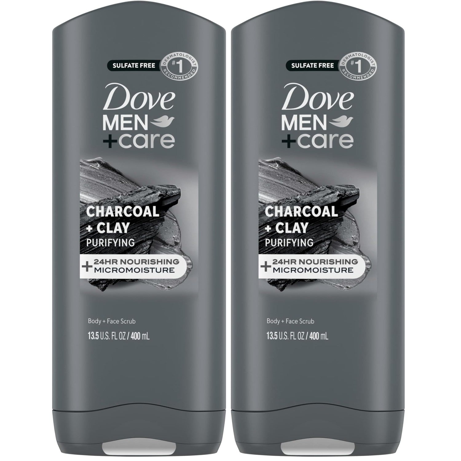 Buy now DOVE MEN + CARE Purifying Charcoal + Clay Body and Face Wash with 24-Hour Nourishing Micromoisture Technology Body Wash for Men, 13.5 oz Charcoal and Clay 13.5 Fl Oz (Pack of 2) at indiglob india
