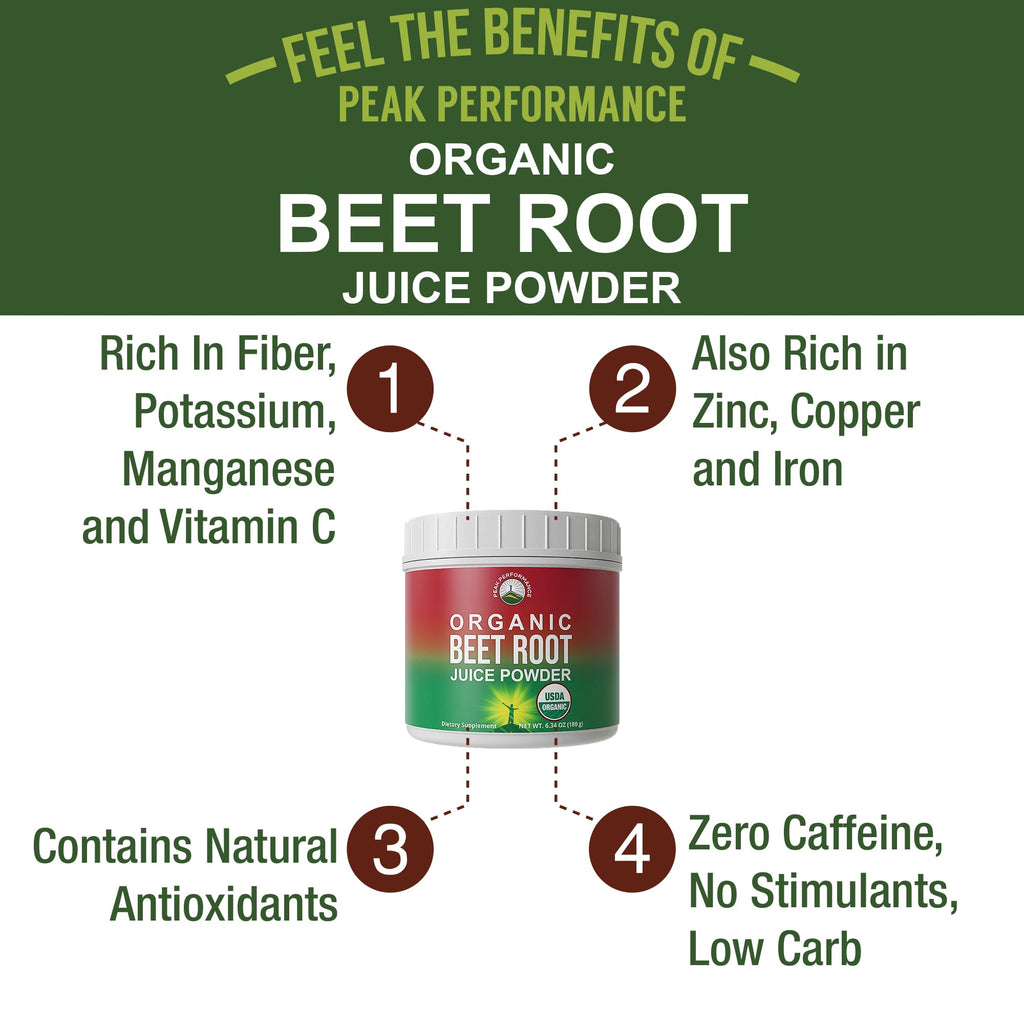 Organic Beet Root Powder. Ultra High Purity Super Food Beets Juice Powder