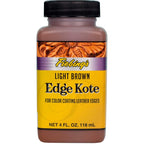 Buy now Fiebing's Edge Kote (4oz, Light Brown) - Leather Edge Paint for Shoes, Furniture, Purses, Couches, Belts - Flexible, Water Resistant, Semi Gloss Color Coating Leather Dye to Protect Natural Edges at indiglob india